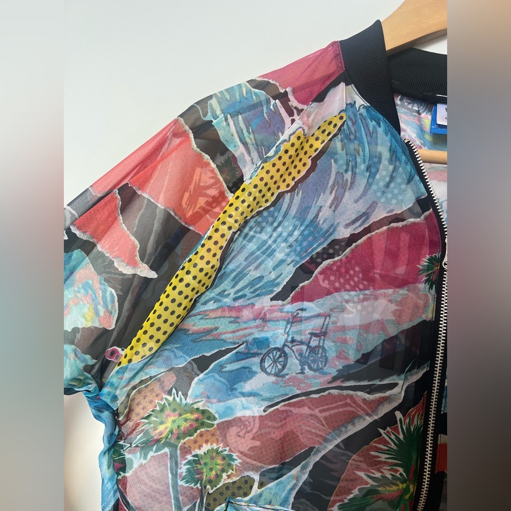 Adidas Originals x Farm Rio Venice Beach Tropical Mesh Bomber‎ SAMPLE Ed Rare - Picture 13 of 16